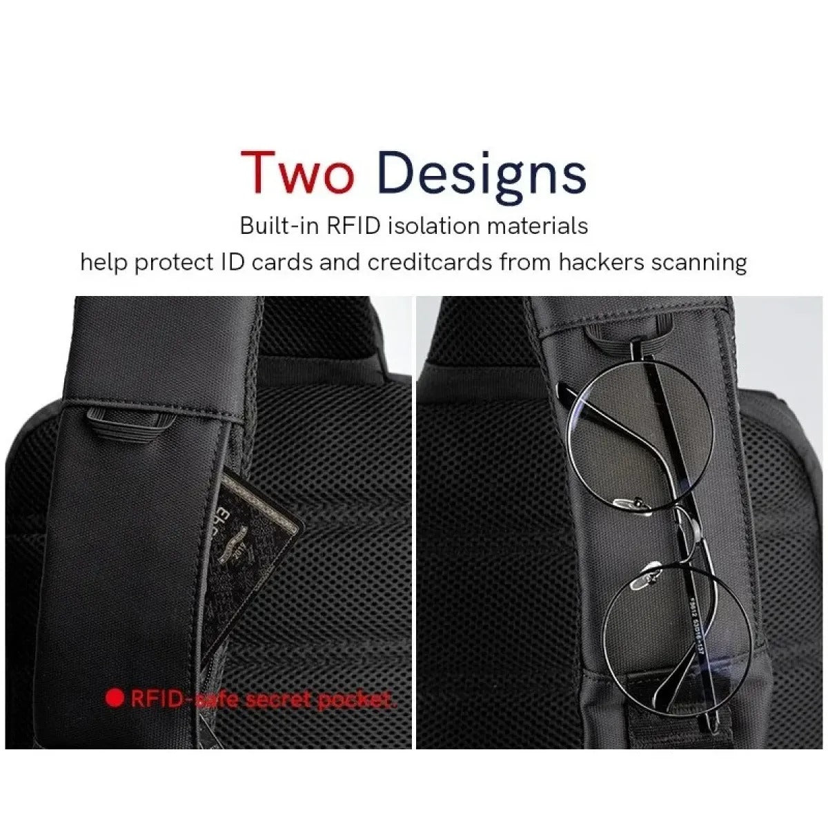 Kingsons Water-Resistant Sling Backpack with USB Charging Port (FG6307W) in Lebanon - OutGeeked
