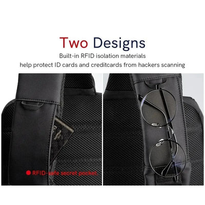 Kingsons Water-Resistant Sling Backpack with USB Charging Port (FG6307W) in Lebanon - OutGeeked