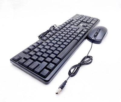 Firecam Wired Keyboard & Mouse Combo English/Arabic Layout (KM101) in Lebanon - OutGeeked