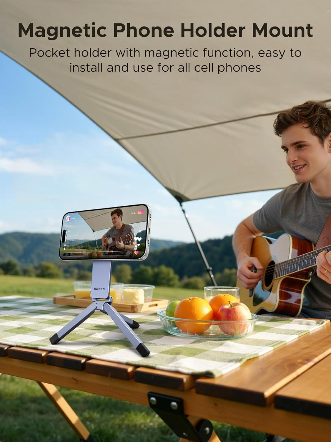 UGREEN 360° Magnetic Phone Tripod Lightweight Aluminum (75509) in Lebanon - OutGeeked