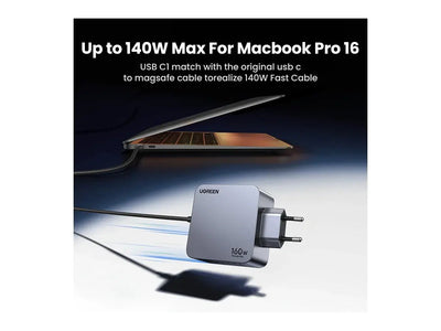 UGREEN Nexode Pro 160W GaN 4-Port Wall Charger with USB-C to USB-C Cable (25877) in Lebanon - OutGeeked