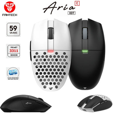 Fantech XD7E Aria E Dual Mode Wired and Wireless Gaming Mouse, 59g in Lebanon - OutGeeked