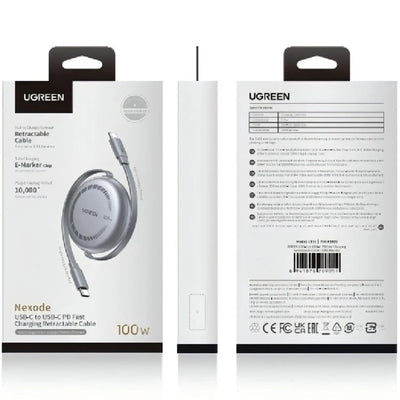 UGREEN Nexode USB-C to USB-C 100W Retractable Cable (65905) in Lebanon - OutGeeked