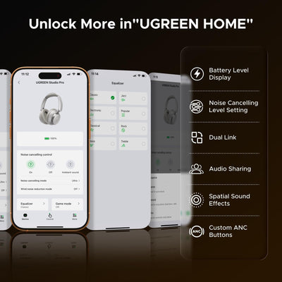 UGREEN Studio Pro Wireless Headphones with LDAC, ANC & 120H Playtime in Lebanon - OutGeeked