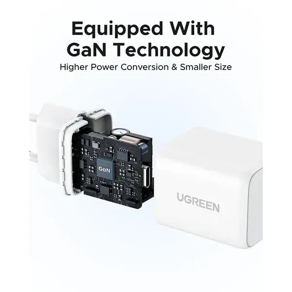 UGREEN 20W GaN USB-C Wall Charger with PD3.0 & QC4.0+ in Lebanon - OutGeeked