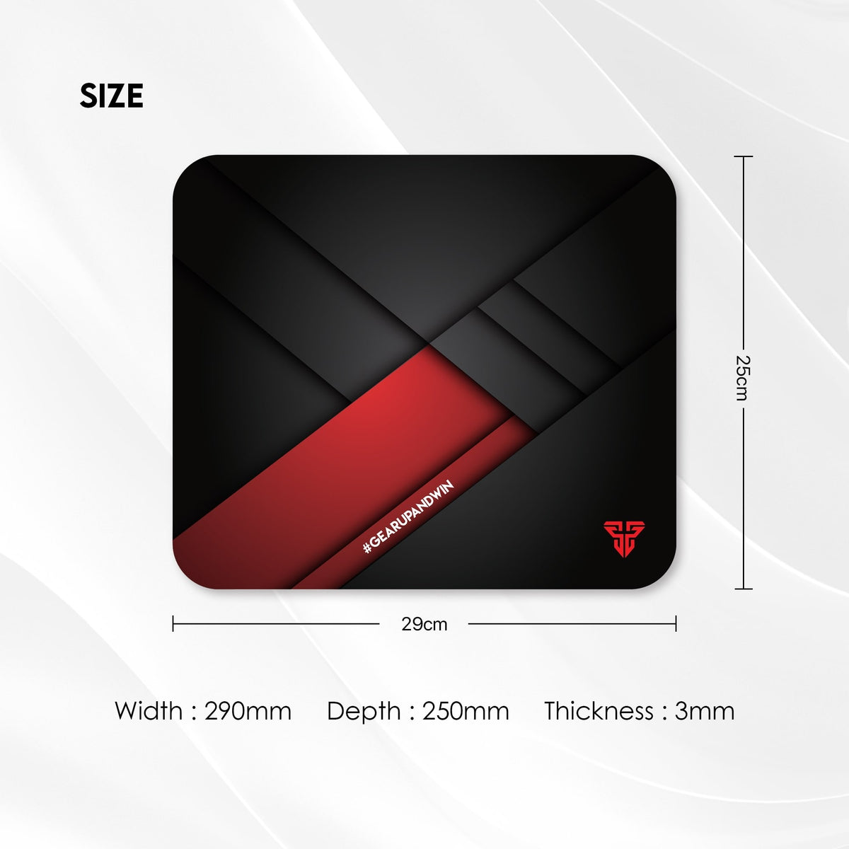 Fantech MP296 Vigil Small Gaming Mouse Pad, 29 x 25 cm in Lebanon - OutGeeked