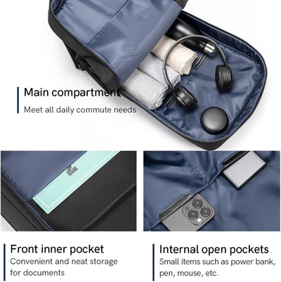 Kingsons 16" Anti-Theft Laptop Backpack with USB Port (KS3323W) in Lebanon - OutGeeked