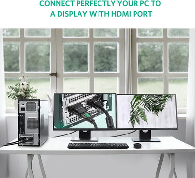UGREEN Full HD DVI (24+1) Male to HDMI Female Adapter, Bi-Directional (20124) in Lebanon - OutGeeked