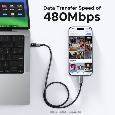 UGREEN USB-C to USB-C 100W Fast Charging Braided Cable with LED Indicator in Lebanon - OutGeeked