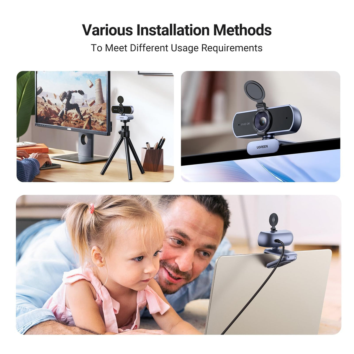 UGREEN 2K Autofocus Webcam 4MP with Dual Noise-Cancelling Mics (25442) in Lebanon - OutGeeked