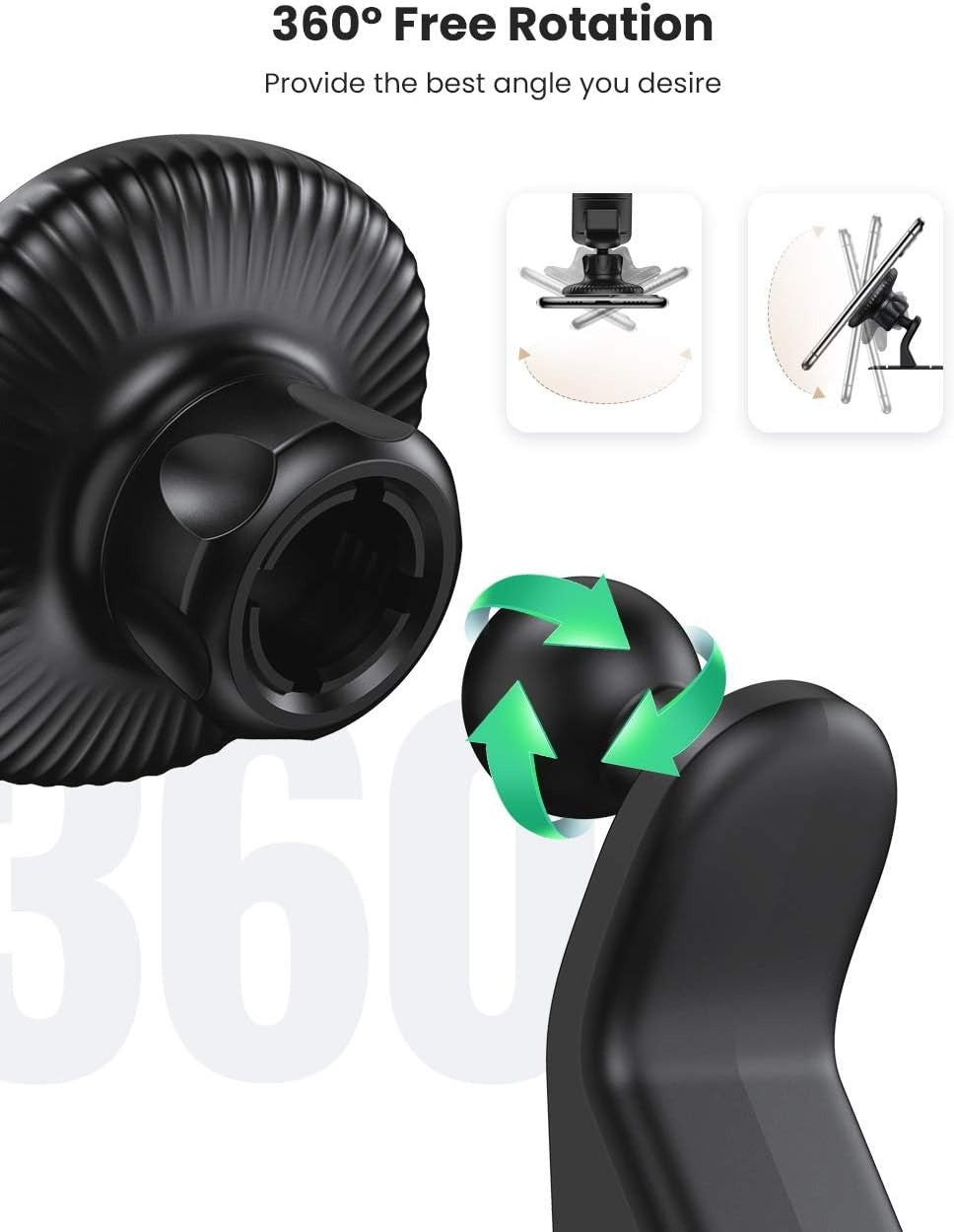 UGREEN Strong Magnetic Car Phone Holder 360° Rotation 4.7''–7.2'' (80785) in Lebanon - OutGeeked