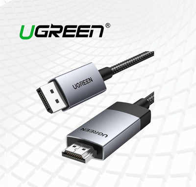 UGREEN DisplayPort to HDMI 4K Cable, Male to Male, 4K@60Hz Braided in Lebanon - OutGeeked