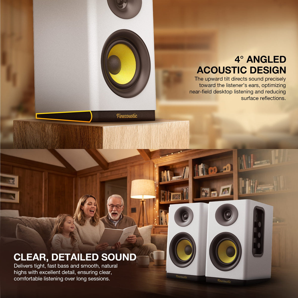 Fantech Hako Studio 301 80W 2.0 Bookshelf Speakers with Bluetooth 5.3 in Lebanon - OutGeeked
