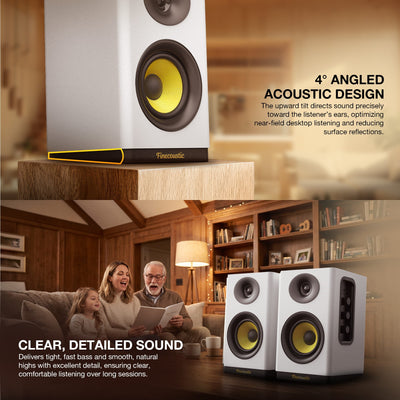 Fantech Hako Studio 301 80W 2.0 Bookshelf Speakers with Bluetooth 5.3 in Lebanon - OutGeeked