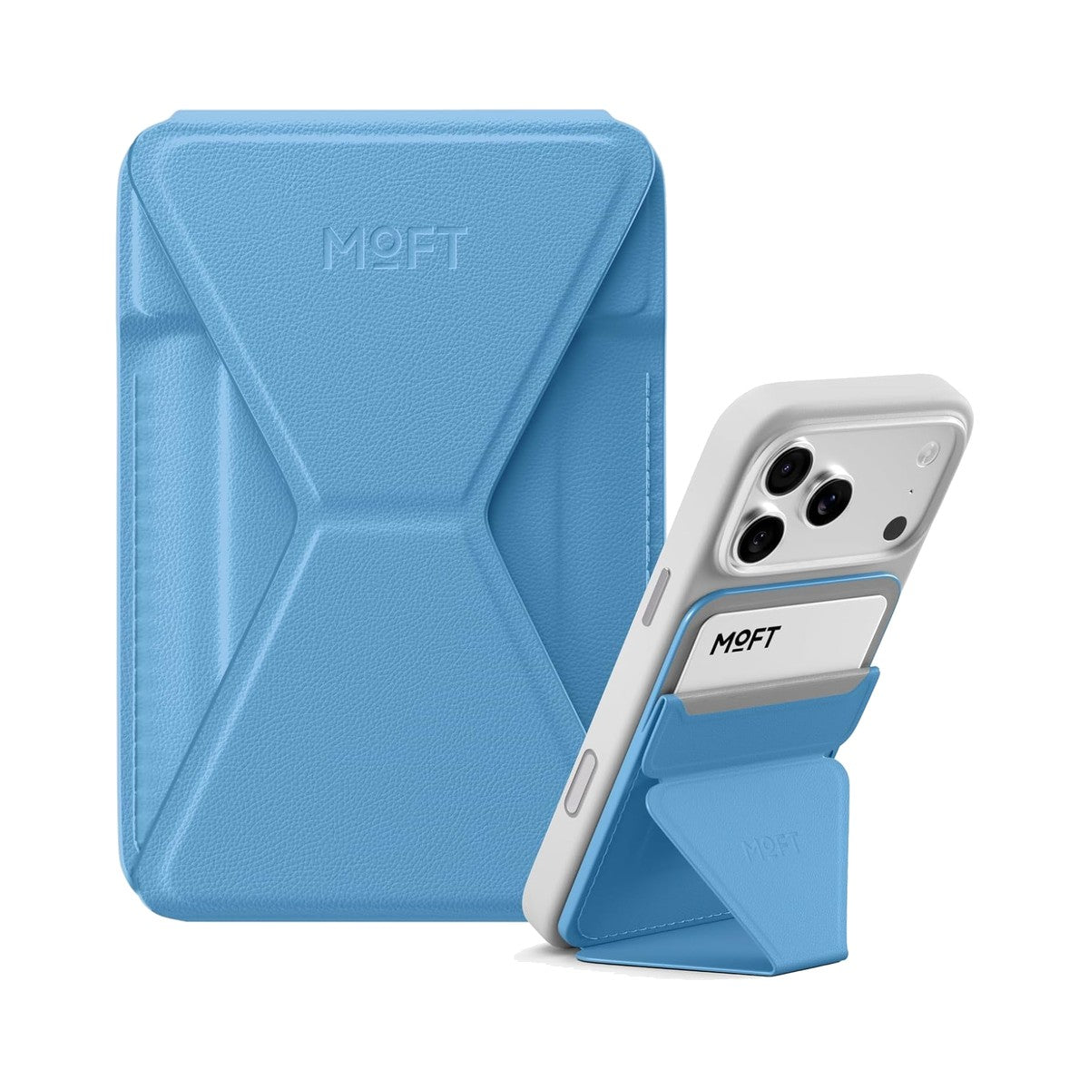MOFT Snap-on Phone Stand & Wallet (Faded Jeans) - view 2