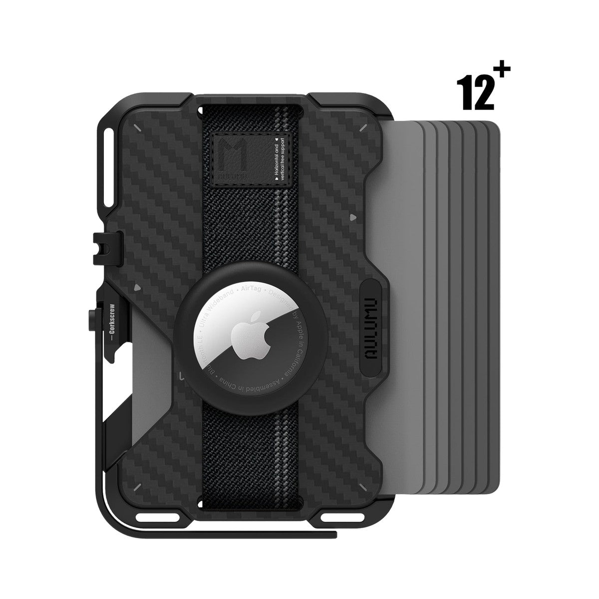 AULUMU G03 Multi-Tool Magnetic Metal Wallet (Carbon Fiber) - view 2