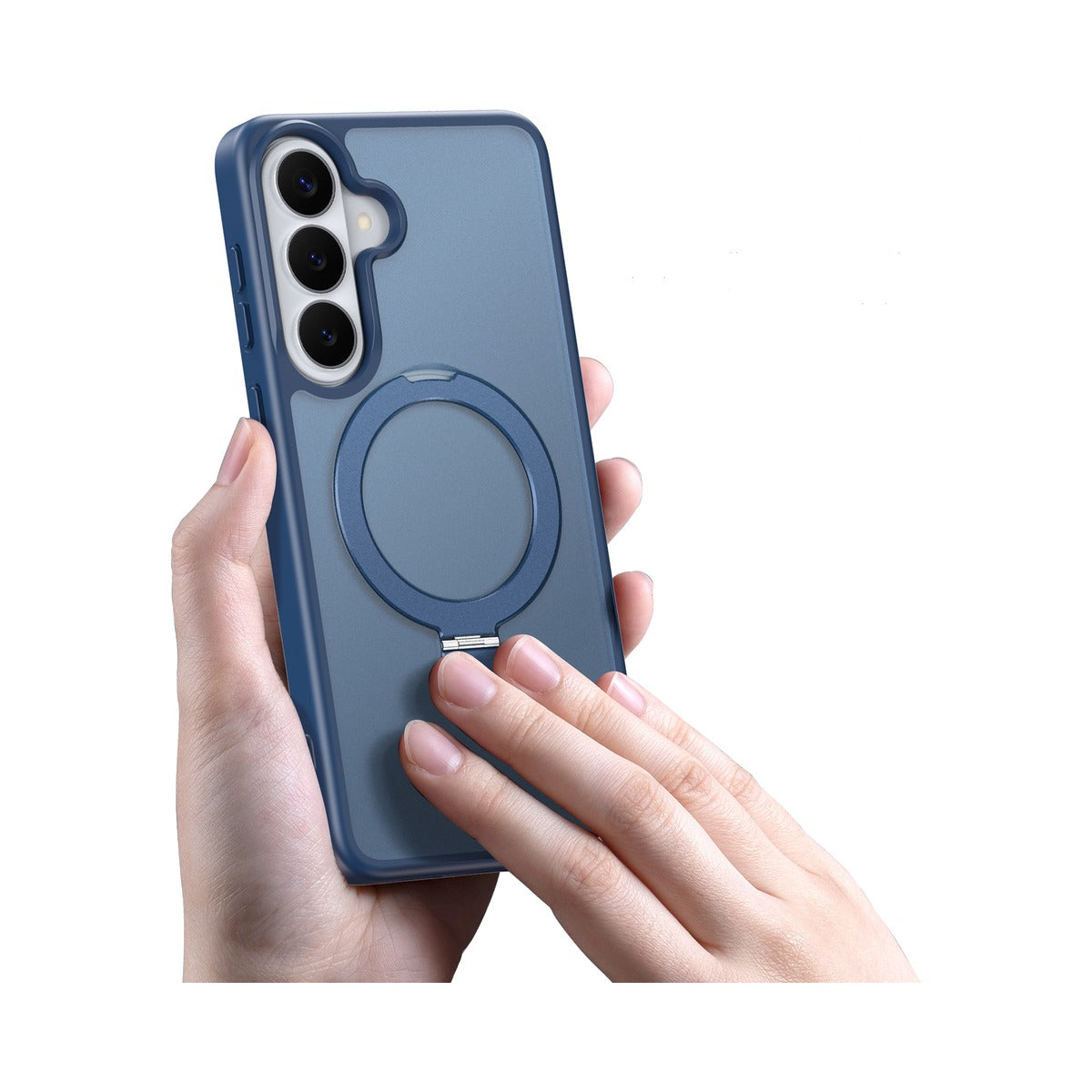 Dux Ducis Yind Series Case with Magnetic Stand for Samsung Galaxy S26 Plus (Dark Blue) - view 2
