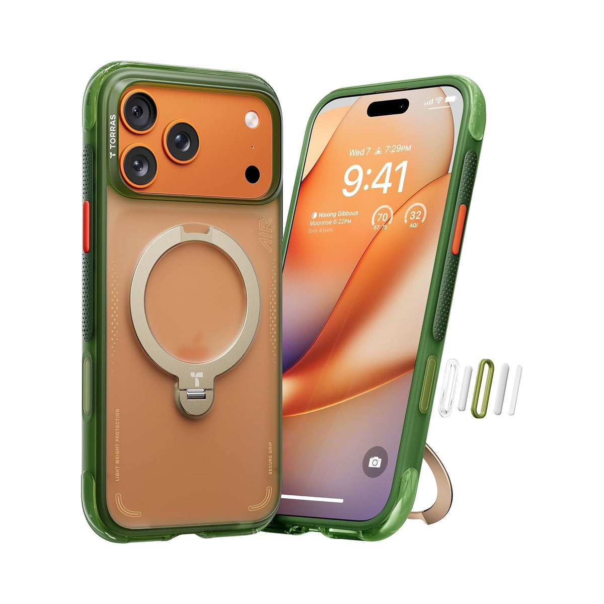 Torras Ostand Spin Air for Apple iPhone 17 Pro Max (Forest Green) - view 2