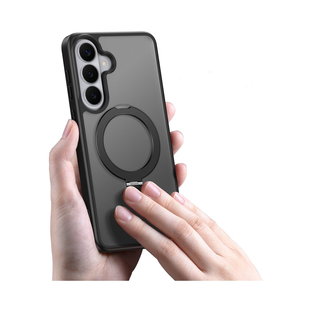 Dux Ducis Yind Series Case with Magnetic Stand for Samsung Galaxy S26 (Black) - view 2