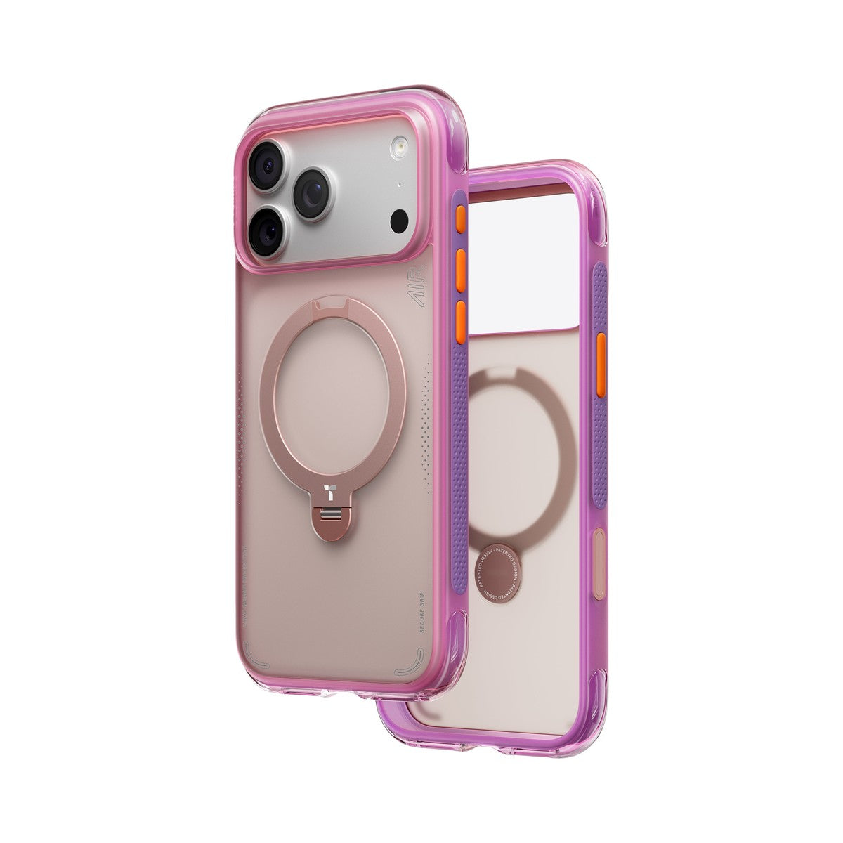 Torras Ostand Spin Air for Apple iPhone 17 Pro Max (Neon Pink) - view 2