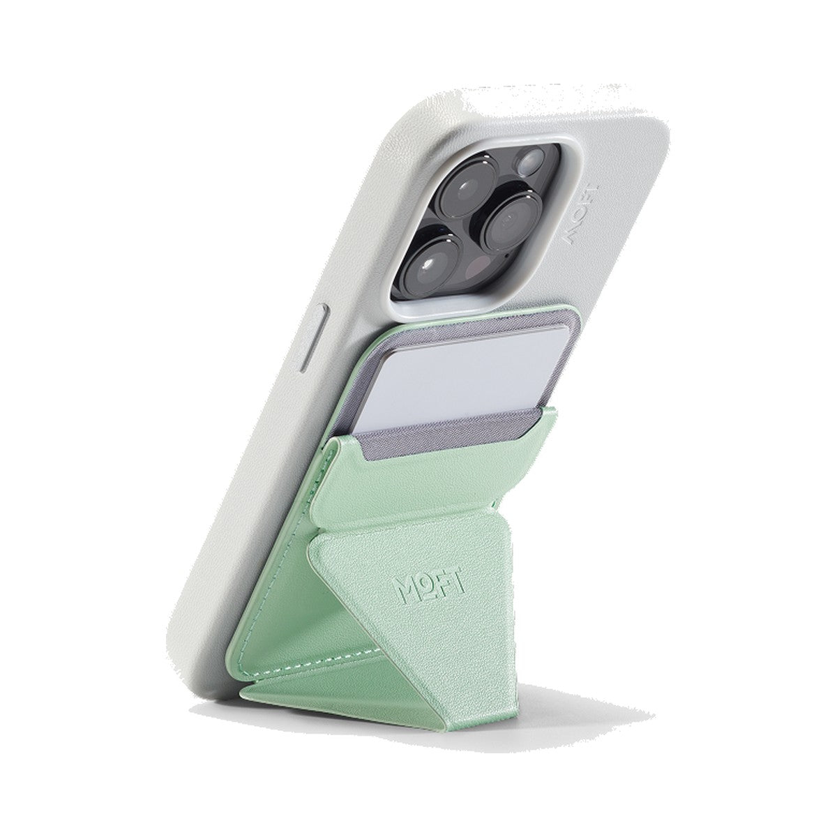 MOFT Snap-on Phone Stand & Wallet (Peppermint) - view 2