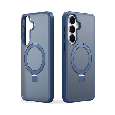 Dux Ducis Yind Series Case with Magnetic Stand for Samsung Galaxy S26 (Dark Blue) - view 2