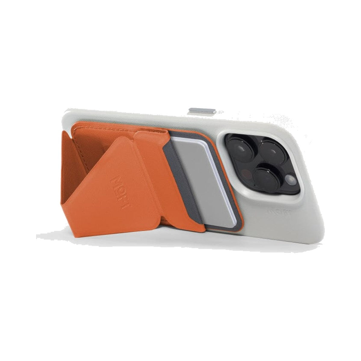 MOFT Snap-on Phone Stand & Wallet (Sunrise Orange) - view 3