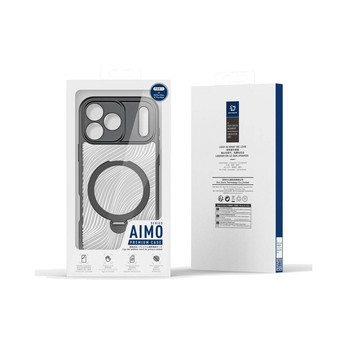 Dux Ducis Aimo Mag Series Case with Magnetic Stand for Apple iPhone 17 Pro Max / 18 Pro Max (Frosted) - view 3