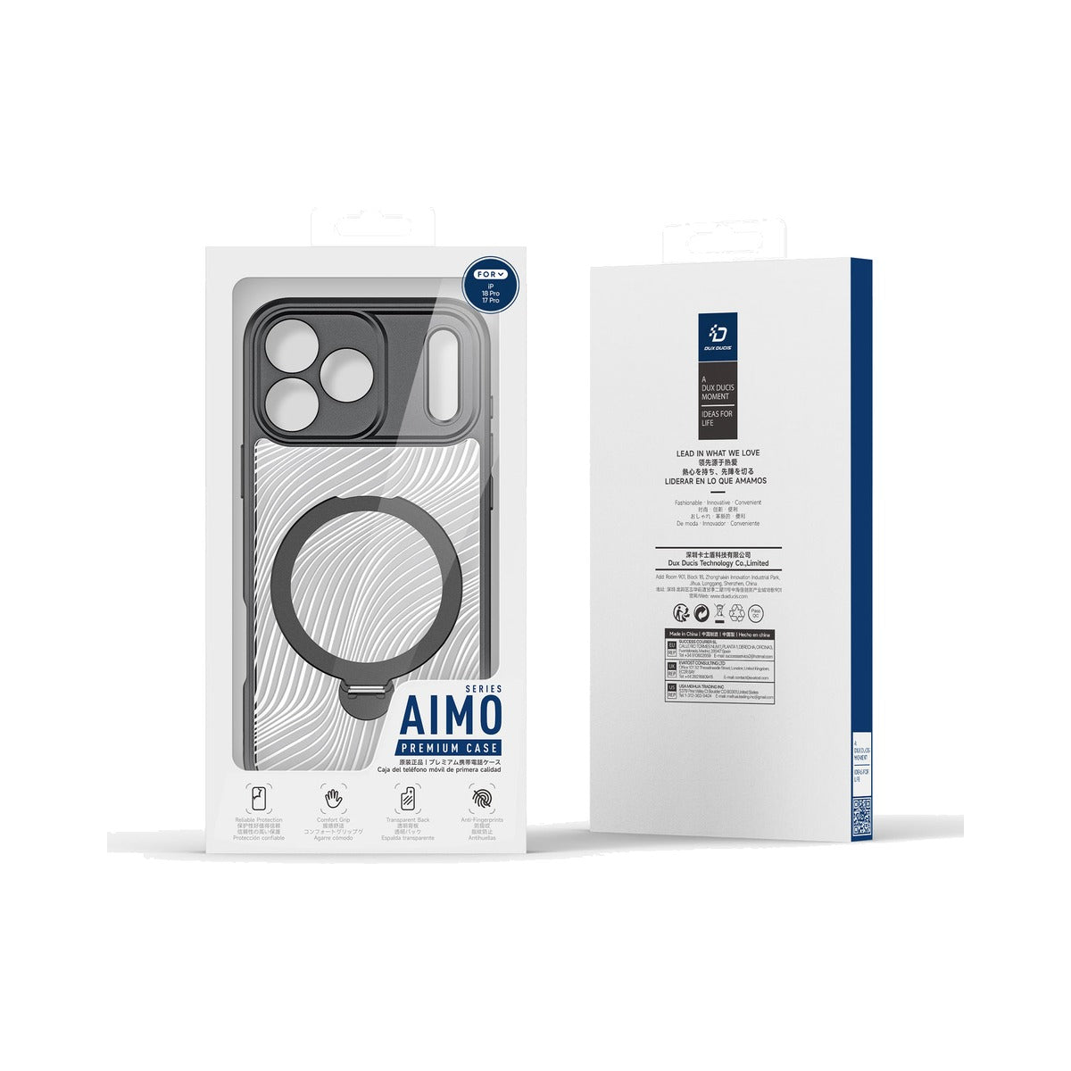 Dux Ducis Aimo Mag Series Case with Magnetic Stand for Apple iPhone 17 Pro / 18 Pro (Frosted) - view 3
