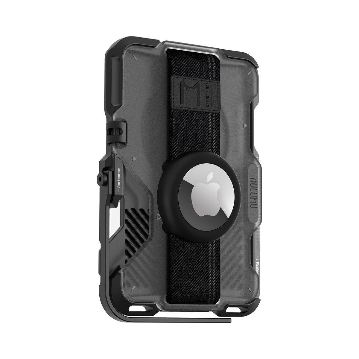 AULUMU G03 Multi-Tool Magnetic Metal Wallet - Frosted (Translucent Gray) - view 3