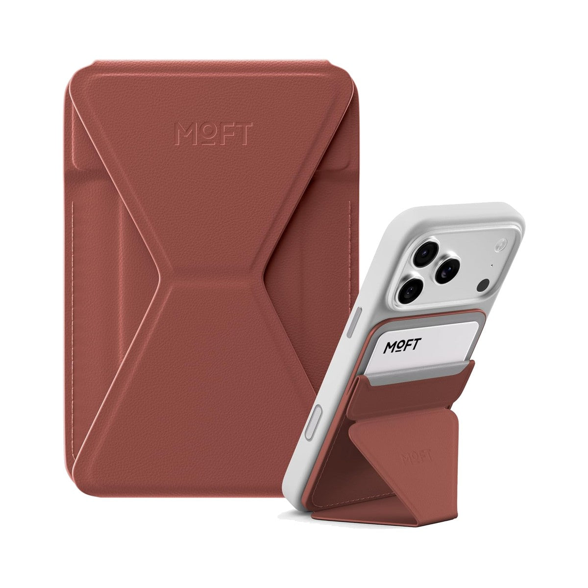 MOFT Snap-on Phone Stand & Wallet (Sienna Brown) - view 3