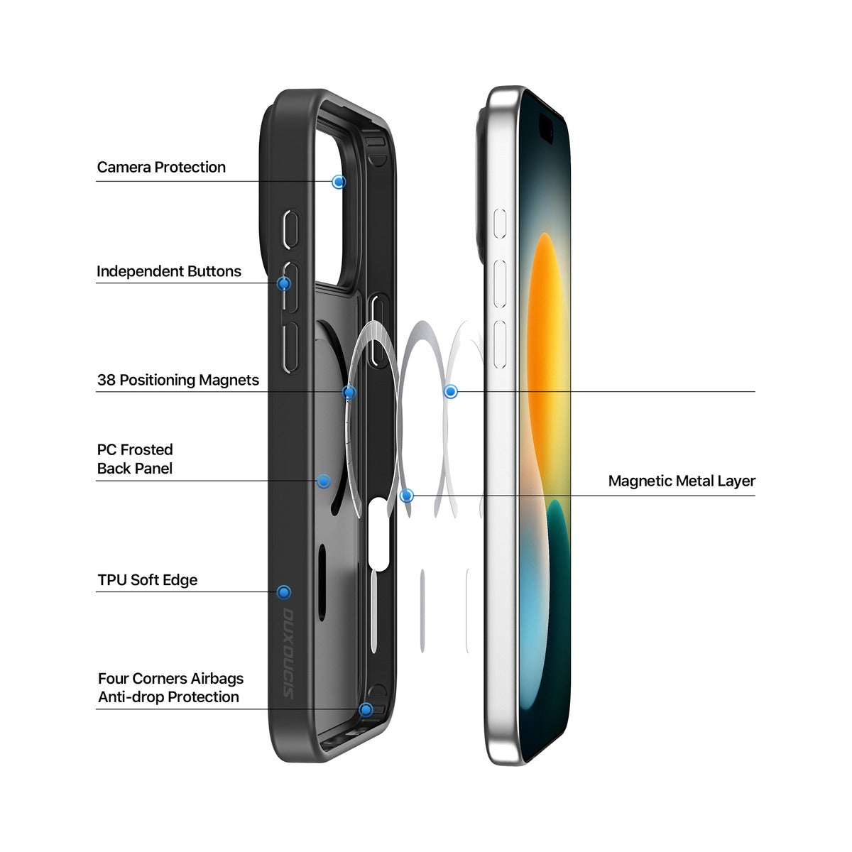 Dux Ducis Yind Series Case for Apple iPhone 17 Pro Max / 18 Pro Max (Black) - view 3
