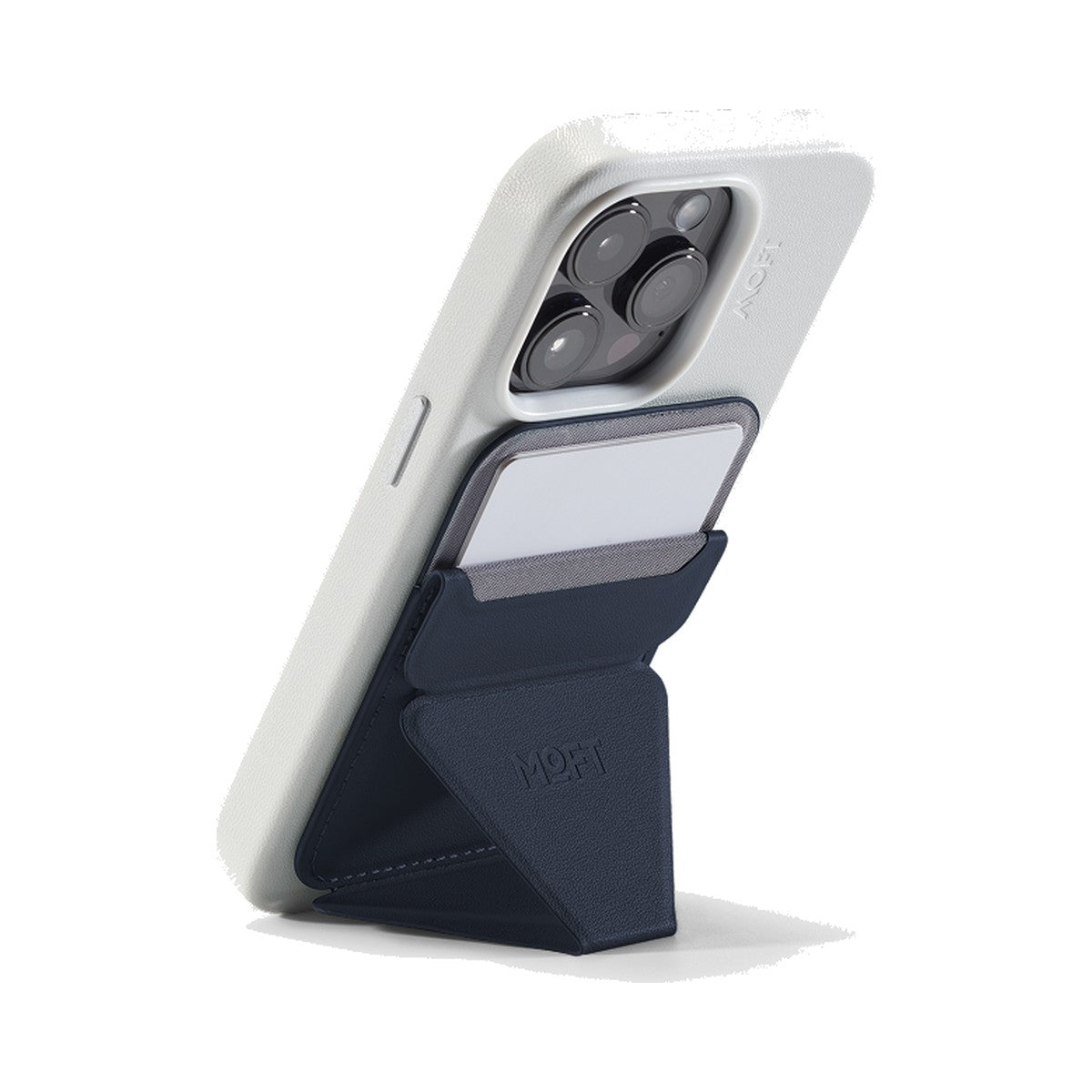MOFT Snap-on Phone Stand & Wallet (Navy Blue) - view 4