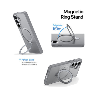 Dux Ducis Yind Series Case with Magnetic Stand for Samsung Galaxy S26 Plus (Grey) - view 4