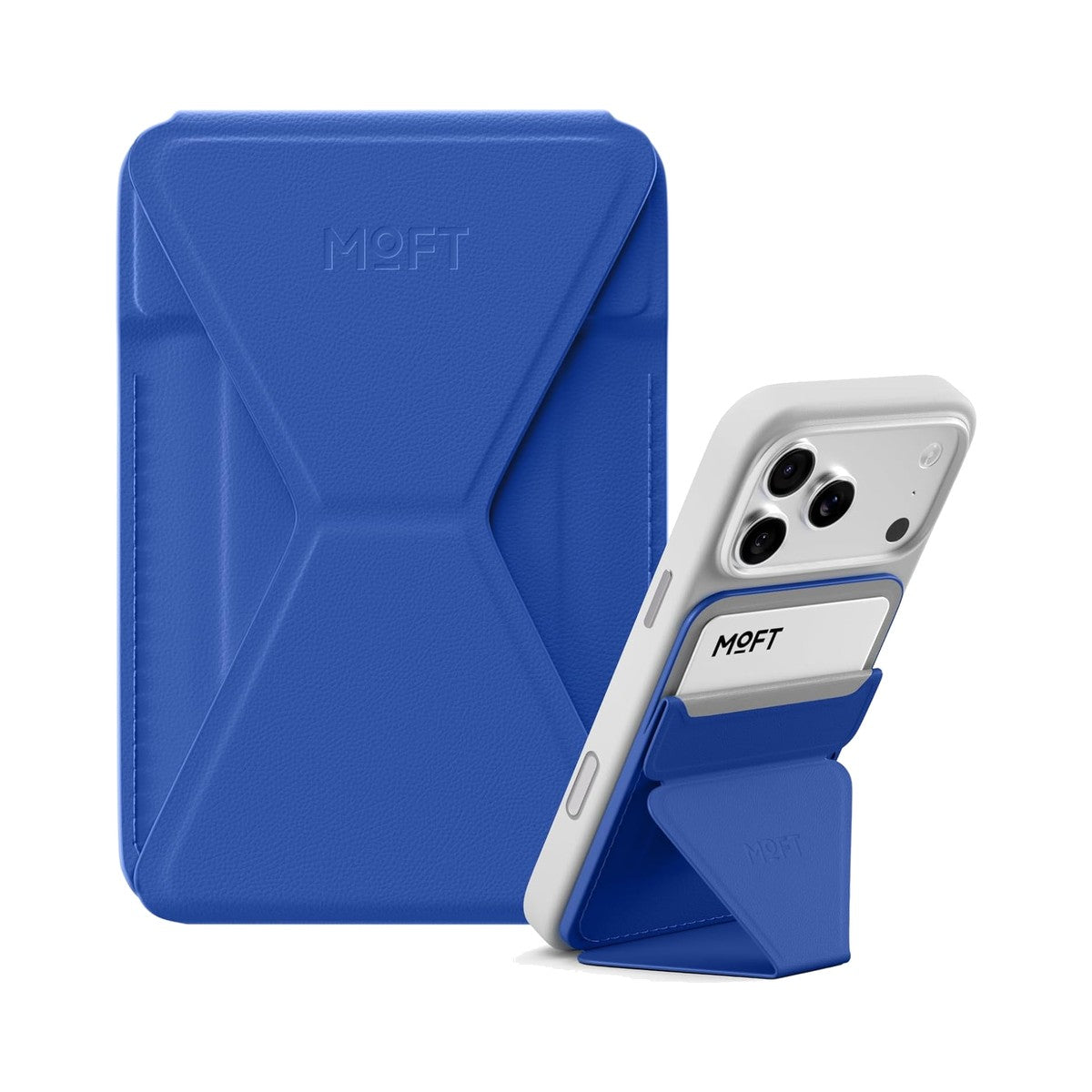 MOFT Snap-on Phone Stand & Wallet (Sapphire) - view 4