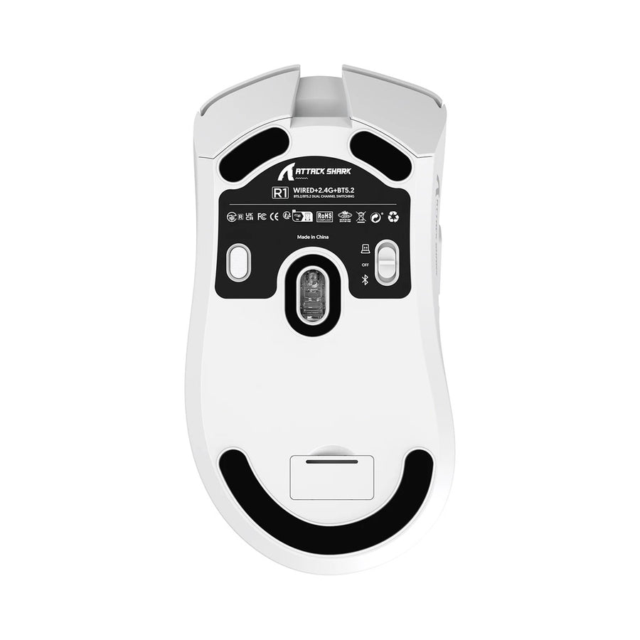 Attack Shark R1 Tri-Mode Wireless Gaming Mouse - White - view 1
