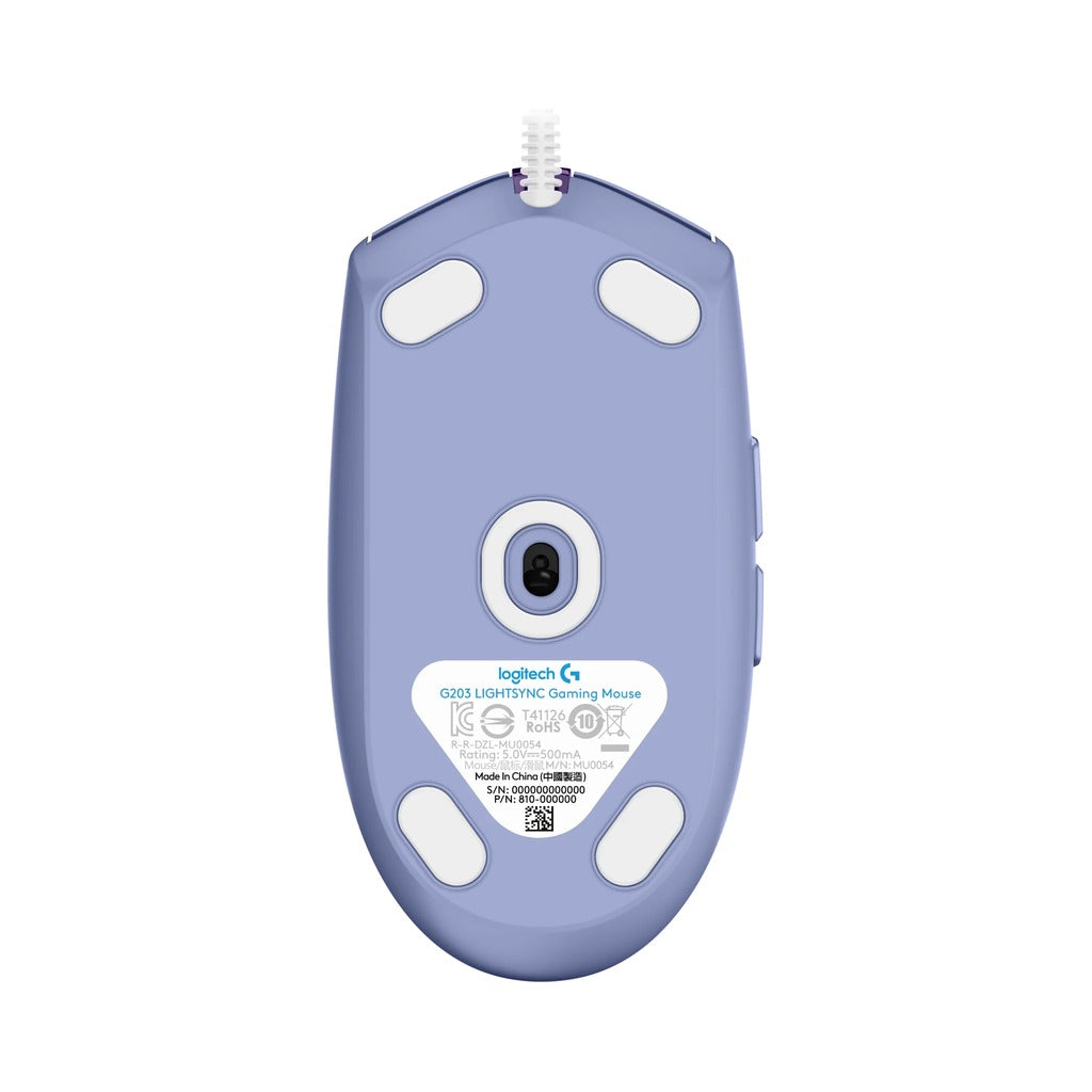 Logitech G203 LIGHTSYNC Gaming Mouse - Lilac - view 3