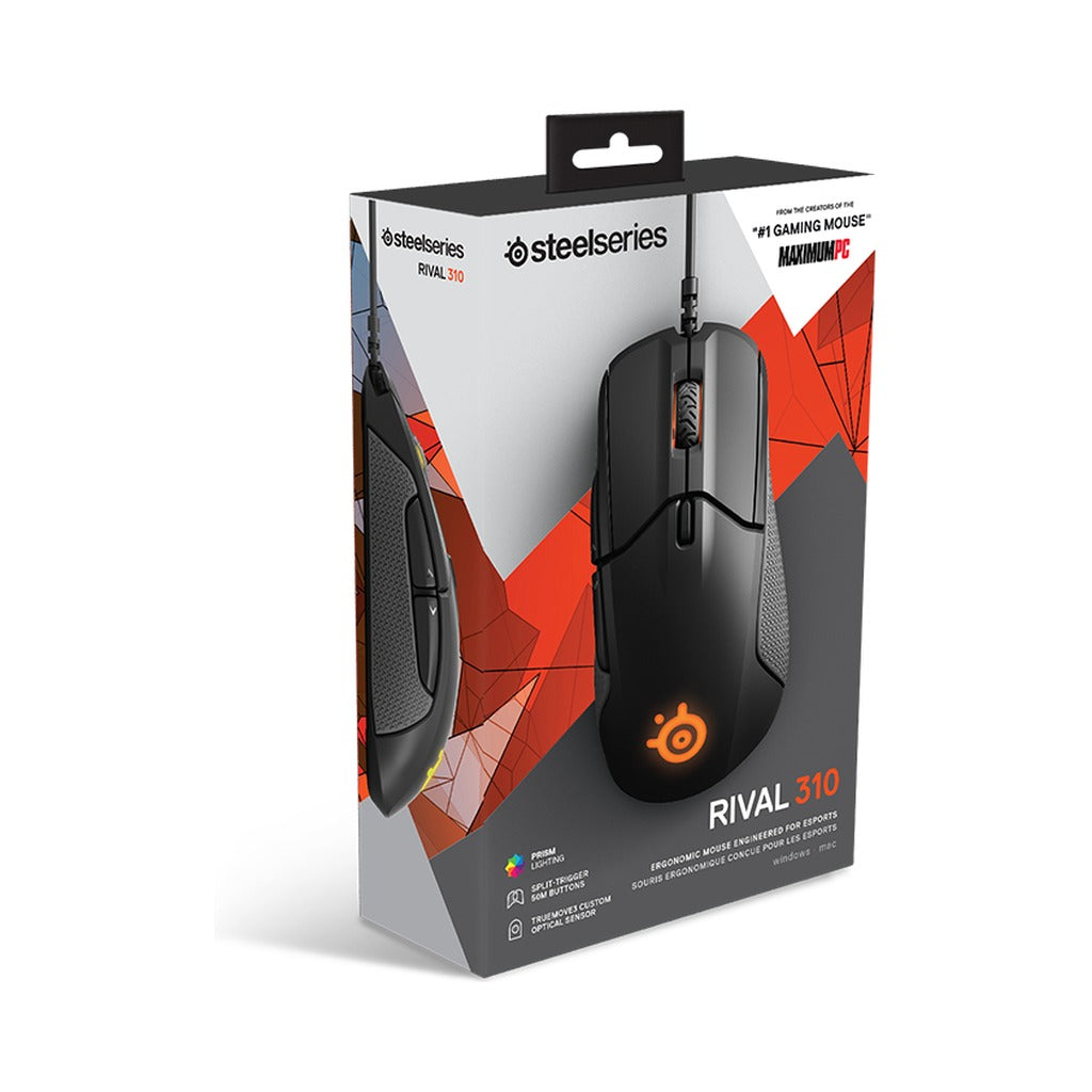 SteelSeries Rival 310 Wired Gaming Mouse - Black - view 4