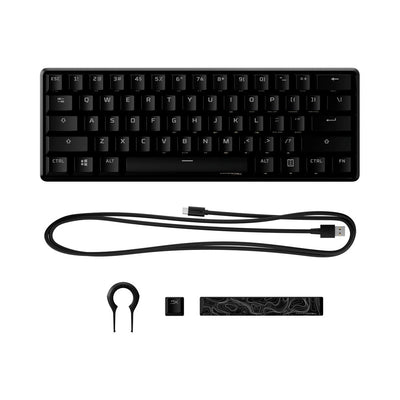 HyperX Alloy Origins 60 Mechanical Gaming Keyboard - Black (HyperX Red Linear, US) - view 4