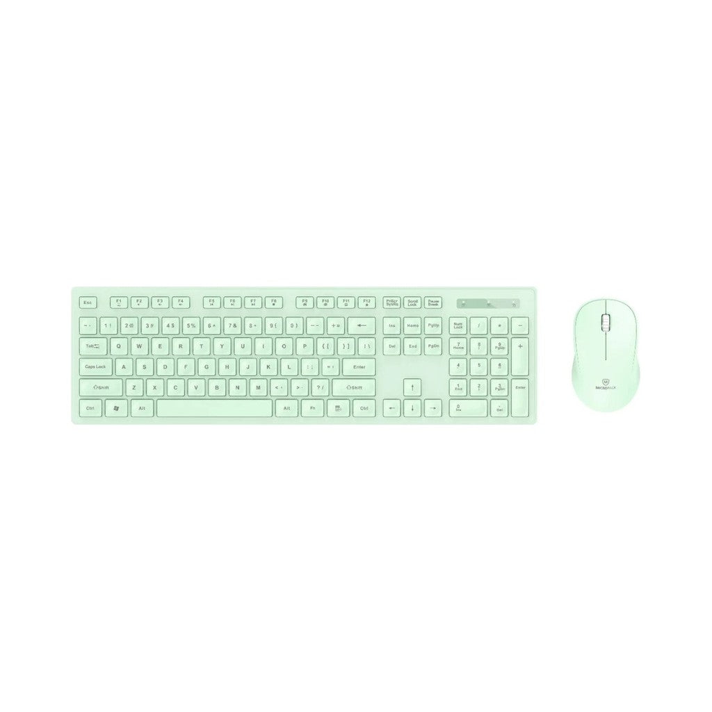 Micropack KM-237W Wireless Keyboard & Mouse Combo, 2.4GHz - Green