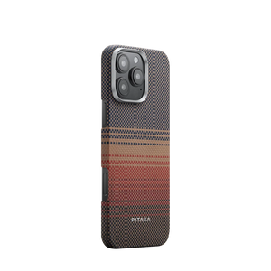 Pitaka Tactile Woven Case For Apple iPhone 16 Pro (Sunset)