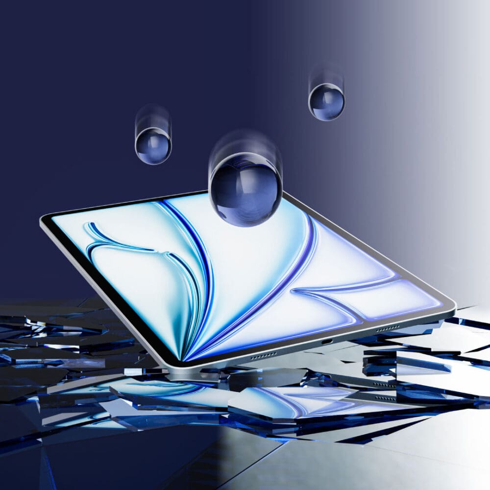 Blupebble Rock Series | Apple iPad Air 13-inch (M2/M3) Tempered Glass Screen Protector With Auto-Align