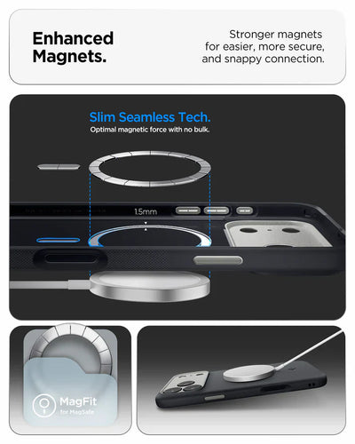 Spigen Nano Pop for Apple iPhone 17 Pro (Black/Gray)