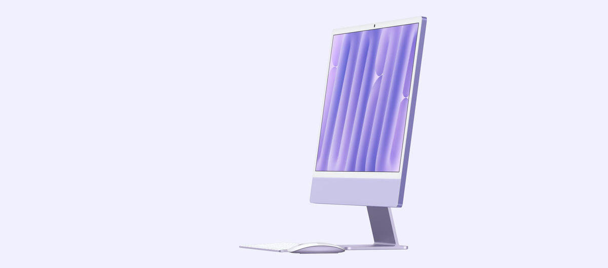 iMac 24-inch (M4, 2024) - Seven colours. Strikingly thin.