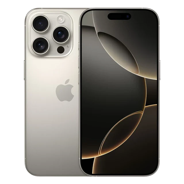 Apple iPhone 16 Pro (iOS with 6.3-inch ProMotion Super Retina XDR display, A18 Pro Chip, 5G connectivity, Titanium Finishing & 1 Year Warranty)