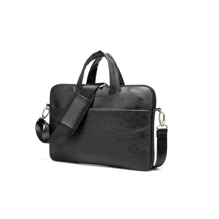 Kinmac Black PU KMC427 | 15 & 16-inch Laptop Bag