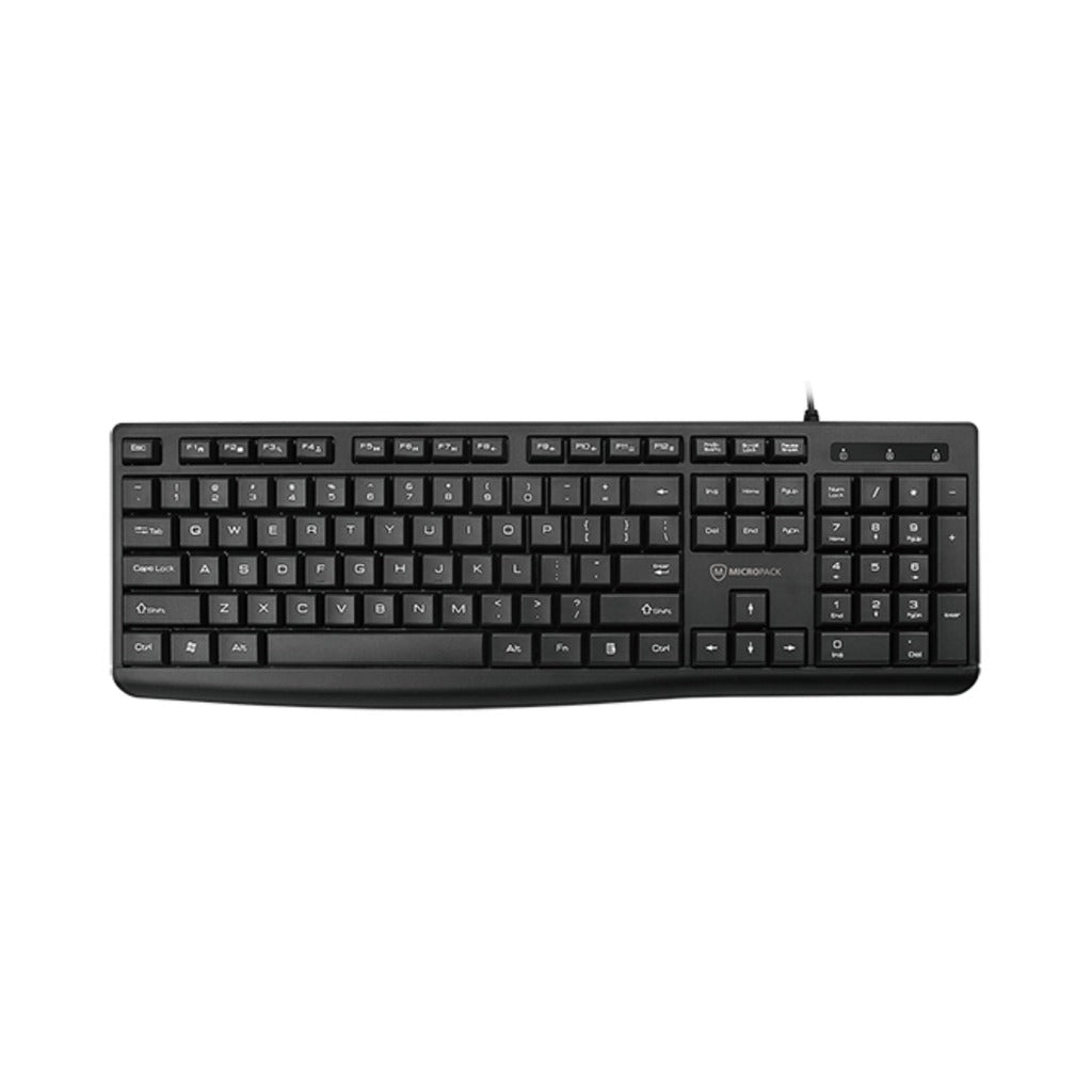 Micropack K206 Compact Wired Keyboard English Arabic in Lebanon - OutGeeked