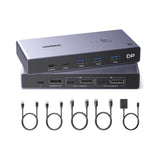 UGREEN 8K 2-Port DisplayPort KVM Switch Box with USB 3.0 Hub (25962) in Lebanon - OutGeeked