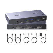 UGREEN 8K 2-Port DisplayPort KVM Switch Box with USB 3.0 Hub (25962) in Lebanon - OutGeeked