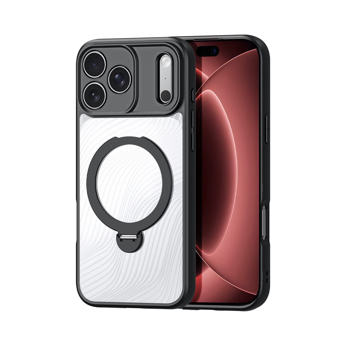 Dux Ducis Aimo Mag Series Case with Magnetic Stand for Apple iPhone 17 Pro / 18 Pro (Frosted)